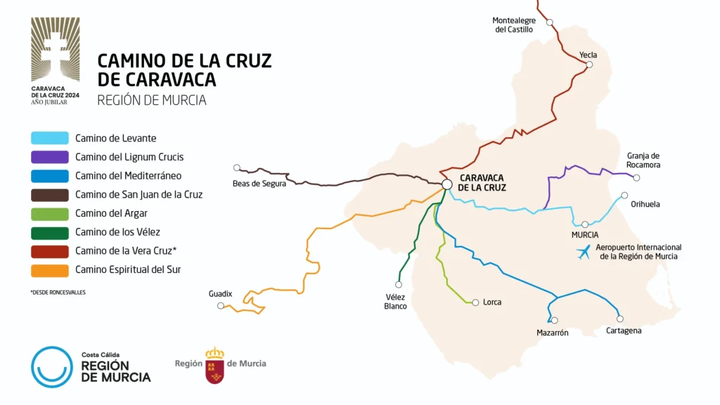 Mapa Rutas 1920X1080 | FUNDACION CAMINO DE LA CRUZ DE CARAVACA